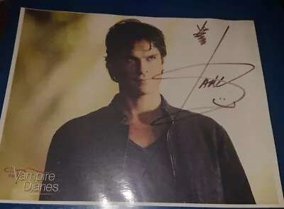 IAN SOMERHALDER - VAMPIRE DIARIES AUTOGRAPH Laminated Print • $5.60