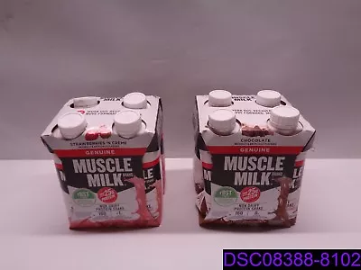 Qty = 5 Packs Of 4: Muscle Milk Strawberries 'N Creme & Chocolate 11 Oz Bottles • $56.40