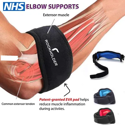 £3.49 • Buy Elbow Support Brace Strap Tennis/Arthritis/Golfers Pain  EVA Pad Gym 1pc-2pcs UK