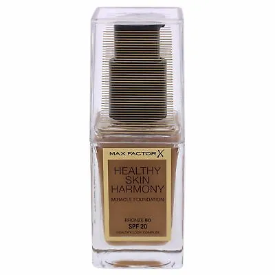 Healthy Skin Harmony Miracle Foundation SPF 20 - 80 Bronze By Max Factor-1 Oz • $10.06