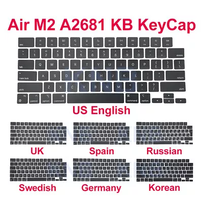 New Keyboard Keys Keycaps For Macbook Air 13.6  M2 A2681 Keycap Key Cap 2022 • $10.50