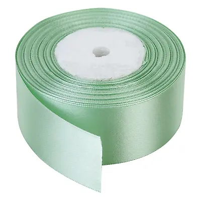 Multicoloured Double Sided Beautiful Satin Ribbon 40mm 50mm Wide Plain Roll 25m • £5.85