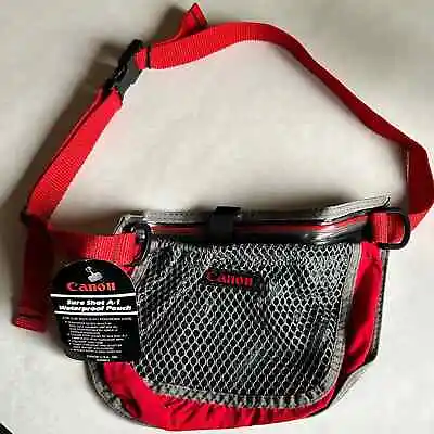 Canon Waterproof Zip Pouch Hip Pack Adjustable Sure Shot A-1 Made In USA • $30