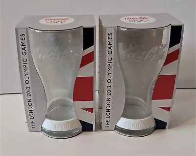 London 2012 Olympics Coca Cola Glass White Wristband McDonalds Unused X 2 • £14.99