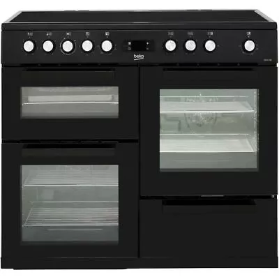 Beko KDVC100K 100cm Electric Range Cooker 5 Burners A/A Black • £749