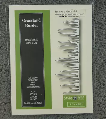 Craft Cutting Die Wild Grass Grassland Border Style #825 1.5 X4.8  • $9