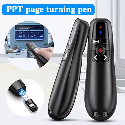 2.4GHz Power Point Presentation Remote Wireless Presenter Laser Pointer Clicker • £12.94