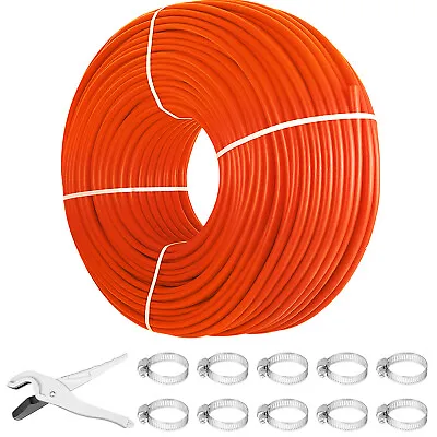 VEVOR 1/2 X1000ft Pex Tubing Oxygen Barrier Red Pex-B Pipe Radiant Floor Heat • $165.99