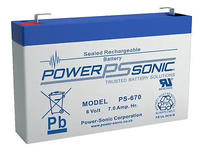 NEW 6V 7AH (8AH) Replacement DJW6-7 DJW6-7.2 Sealed Lead Acid Battery • £15.99