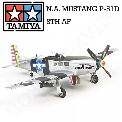 Tamiya 1/48 N.A. P-51D Mustang 8Th AF Aircraft Model Kit Fast Shipping 61040 • £19.99