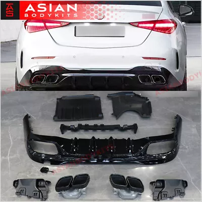 For MERCEDES BENZ C Class W206 AMG C63 REAR DIFFUSER With EXHAUST TIPS 2021+ • $499