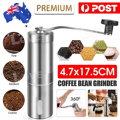 Stainless Steel Coffee Bean Manual Grinder Spice / Nuts Grinding Mill Hand Tool • $14.85