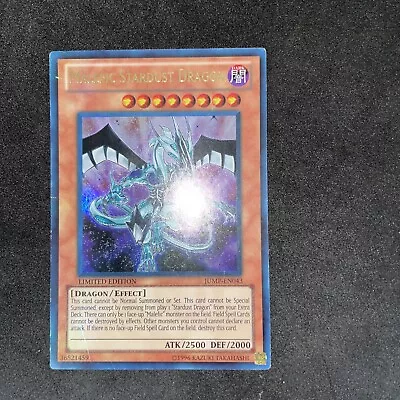 Malefic Stardust Dragon Yu-gi-oh! Ultra Rare Jump-en043 Mp • $9.95