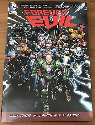 Forever Evil (New 52) By Geoff Johns (2014 HC TPB) DC's Excellent Series! • $18