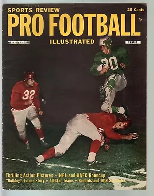 Pro Football Illustrated 1949-AAFC-NFL-pix-stats-Bulldog Turner-FN • $71.40