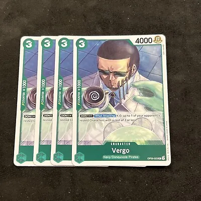 Vergo OP05-023 - R - OPTCG -  Set Of 4 Cards Playset - Awakening Of The New Era • $4