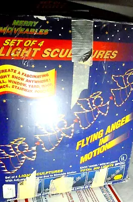 Vintage Atico Flying Angel In Motion Merry Moveables Christmas Lights Sculpture • $184.95