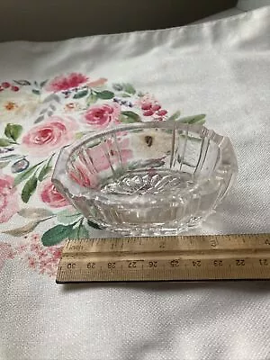 Master Salt Oval Ribs Colums Pillars Early American Pattern Glass Clear As Is • $5