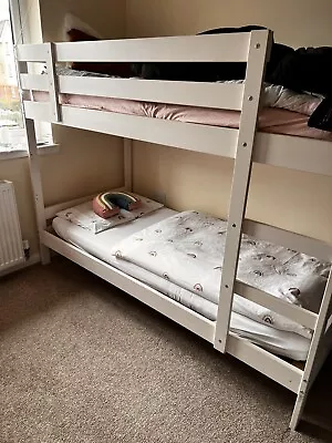 Ikea Bunk Bed White Wooden • £150