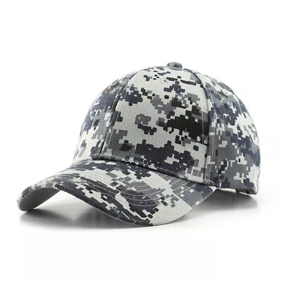 Men Camouflage EU Outdoor Army Camo Hat Baseball Cap Women Trucker Military • £5.68