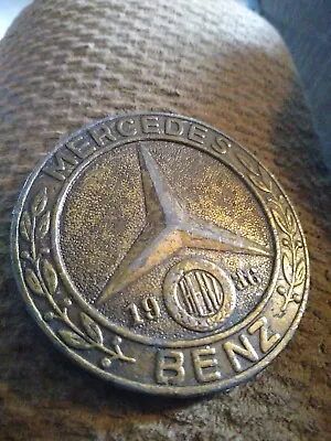 VINTAGE 1970s MERCEDES BENZ 1936 BELT BUCKLE BRASS • $30