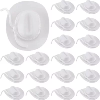 24 Pcs Mini Cowgirl Hat Cowboy Miniature Hat Western Wedding Doll Hats For Bi... • $22.55