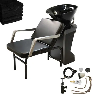 ABS Backwash Sink Shampoo Bowl Chair Unit Station Beauty Spa Salon Equipment • $279.88