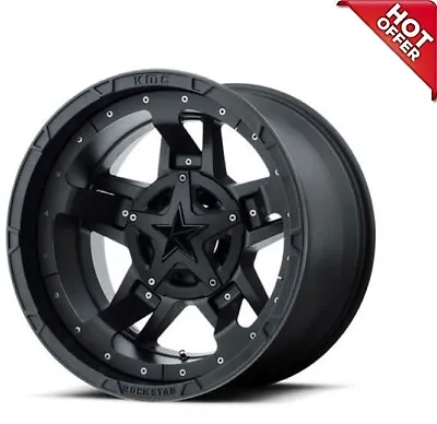 (4) 18  XD Wheels XD827 Rockstar 3 Matte Black Rims(S44) • $1448