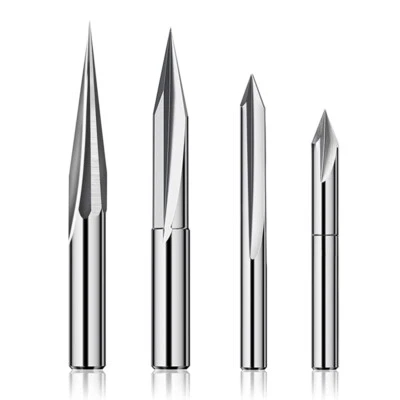 $13.15 • Buy Router Set 1/4 , Engraving Wood Carving Router Bit 6mm & 4mm, V-Groove, Pro S7G2