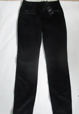 £6.95 • Buy Next Black Velvet Jeans Size 8R  Soft Stretchy Fabric