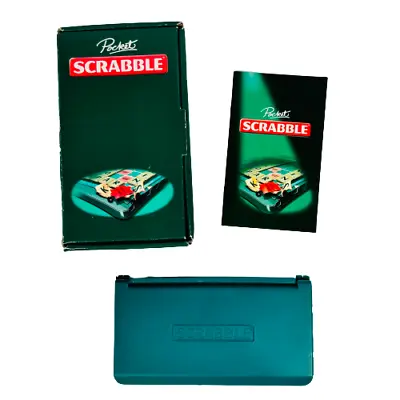 CASE ONLY Pocket Travel Scrabble By Mattel 2001 Magnetic Tiles Hard Case SPARES • £10.99