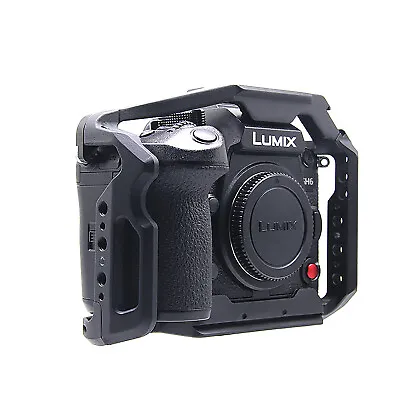 Camera Cage Case Video Rig Stbilizer Tripod Adapter With Cold Shoe For LUMIX GH6 • $61.99