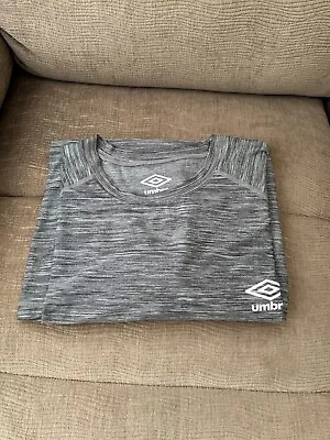 Mens Umbro Long Sleeved Grey Activewear Gym Hike T Shirt Uk Xl New Bnwot Layer • £5