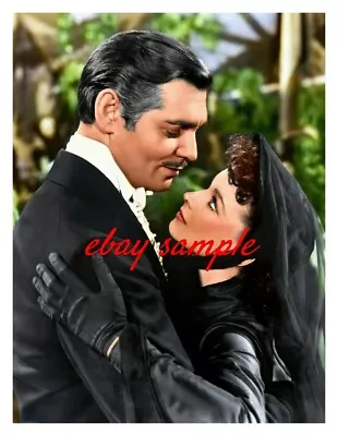 CLARK GABLE VIVIEN LEIGH COLOR PHOTO From The 1939 Movie GONE WITH THE WIND • $7.99