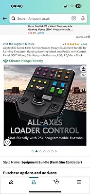 £150 • Buy Logitech 2nd Generation Farm Simulator Heavy Equipment Bundle (945-000062)