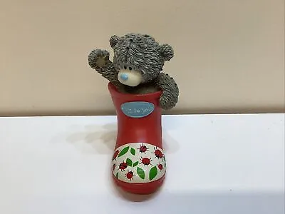 Me To You Bear Figurine Ornament Figure Retired Rare Ladybirds Boot Bootiful • £19.95