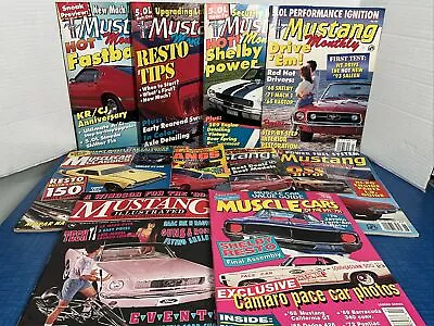 Lot Of 10 Vintage 1980's 1990's Magazines Mustang Monthly Muscle Cars Etc • $9.99