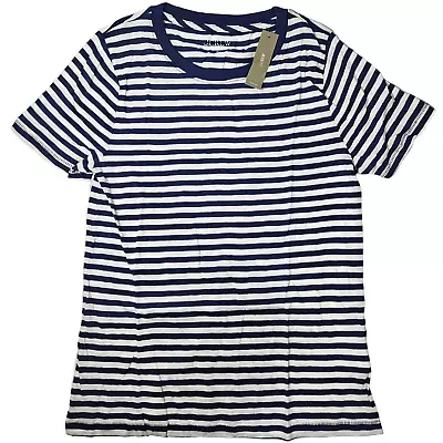 J. Crew New Vintage Cotton Crewneck T-shirt In Stripe S NWT • $24.99