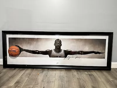 Michael Jordan Signed Autographed 31X90 Wings “Breaking Through Ball” UDA Rare • $11500