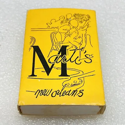 VTG‼ Matchbox Marti's French Restaurant New Orleans French Quarter • 32 Sticks‼ • $8.95