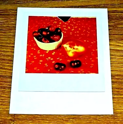 The Impossible Spectrum Project Photograph Postcard ~ Bowl Of Cherries & A Peach • £1.50