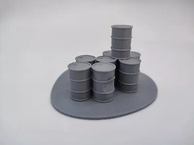 Oil Drum Barrel Scenery Set Terrain 28mm Scale War Gaming Wargames • £2.90