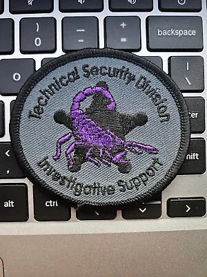 USSS Secret Service Police Patch Technical Security Scorpion Patch SWAT DC VA MD • $8