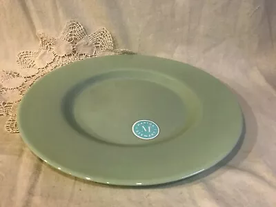  Martha Stewart JADEITE GLASS  ROUND PLATTER Plate 13  Charger NWT • $40