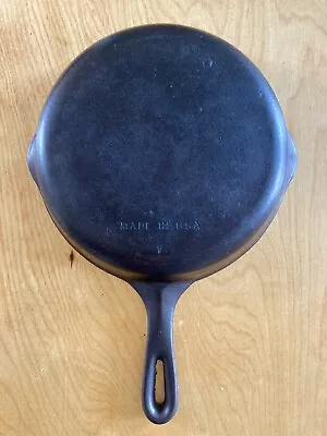 •RESTORED. Vintage Unmarked Wagner Grill Skillet 9” Sits Flat Made In USA • $30