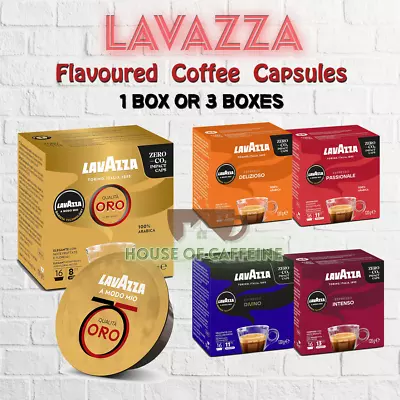 Lavazza Coffee Capsules Pods Creamy Espresso 1 Box OR 3 Pack All Flavours CHOOSE • $27.90
