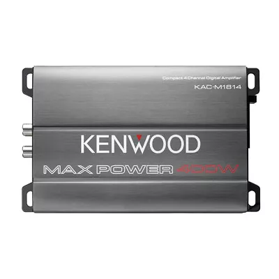 Kenwood KAC-M1814 400 W Max 4-Channel Class-D Compact Marine Audio Amplifier • $114.18