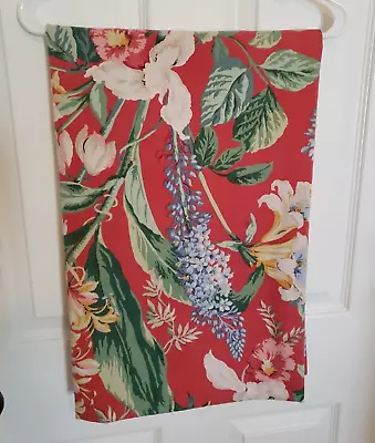 P. Kaufmann-Fabric Tablecloth Handmade Rectangle 53 X 80 Floral Tropical Summer • $17.95