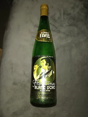 Vintage Elvis Presley Frontenac Blanc D'oro White Wine  Bottle 1978 With Cork • $15