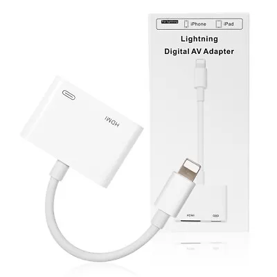 For IPhone XR Xs Max X 8 7plus To HDMI Digital AV Adapter - 4K UHD & Full 1080P • $25.40